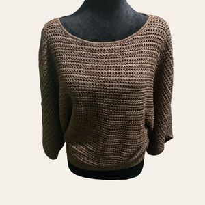 Inc International Concepts Tops | Inc. Bronze Metallic Dolman Sleeve Sweater